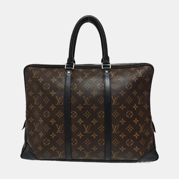 PORTE-DOCUMENTS Monogram Coated Canvas Brown