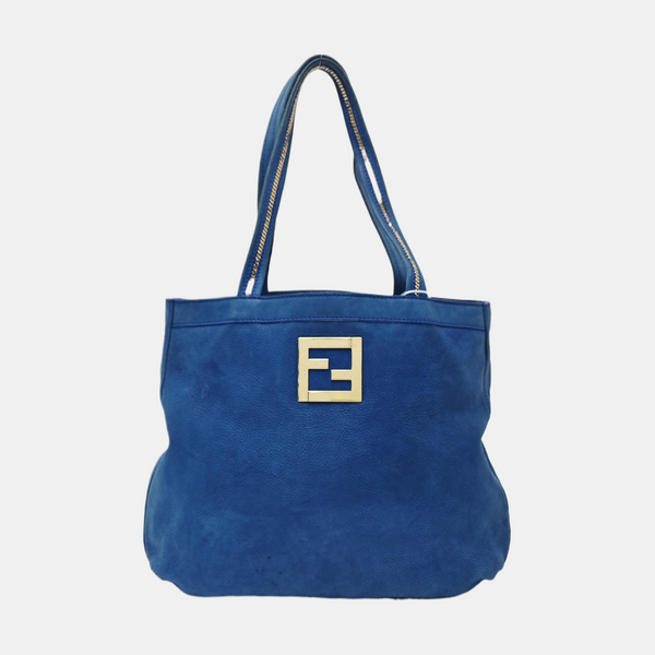 Calfskin Tote Bag Blue