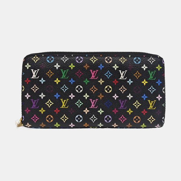 LV × TM ZIPPY Monogram Coated Canvas Black Wallet