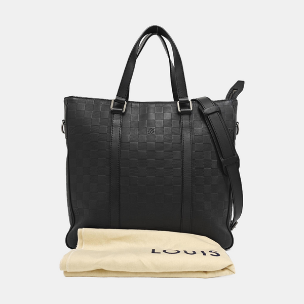 TADAO PM Damier Graphite Calfskin Black