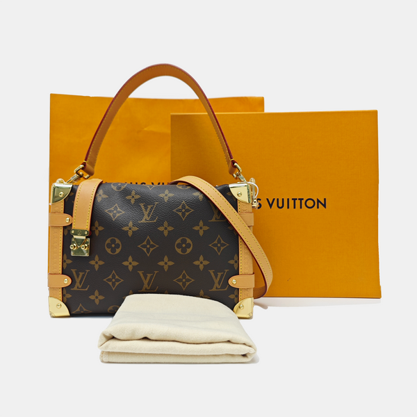 SIDE TRUNK MM Monogram Coated Canvas Brown