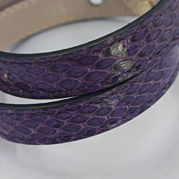 Pulsera Rígida SERPENTI Morado Metálico