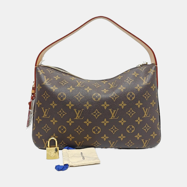 SLOUCHY PM Monogram Coated Canvas Brown