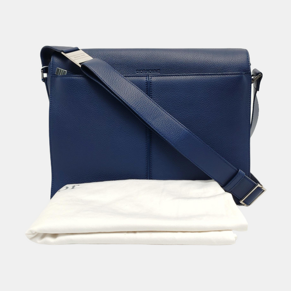 Calfskin Shoulder Bag Blue