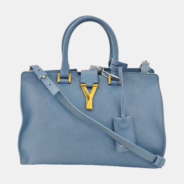 CHYC Y LIGNE Small Calfskin Blue