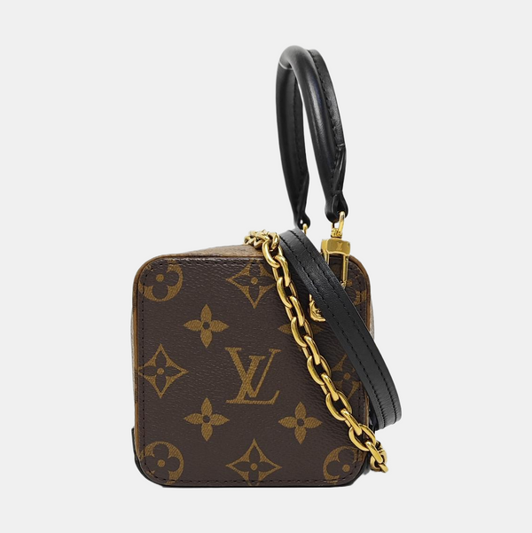 Monogram Coated Canvas Shoulder Bag Brown