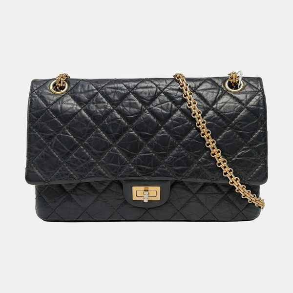 2.55 227 (jumbo) Quilted Calfskin Black