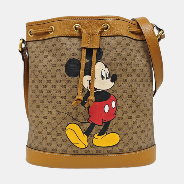 Disney X Gucci Monogram Coated Canvas Brown