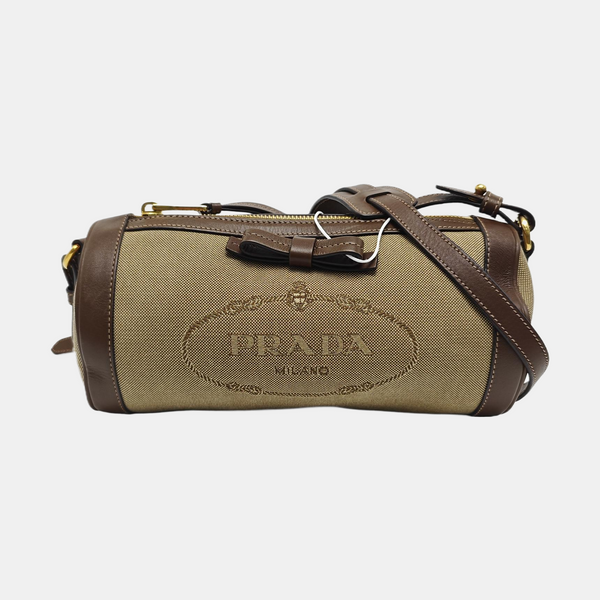 Canvas Shoulder Bag Beige