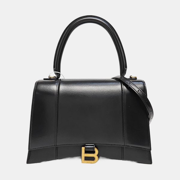 Hourglass Small Calfskin Black