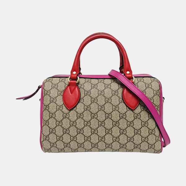 GG Blooms Monogram Coated Canvas Beige