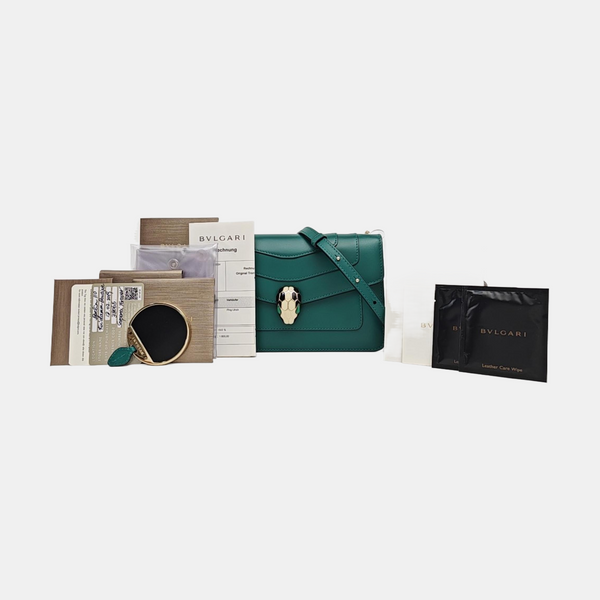 SERPENTI FOREVER Small Calfskin Green