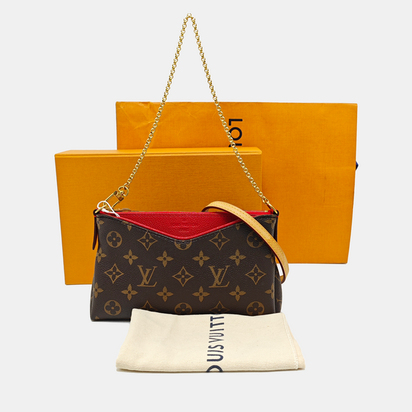 PALLAS BB Monogram Coated Canvas Brown