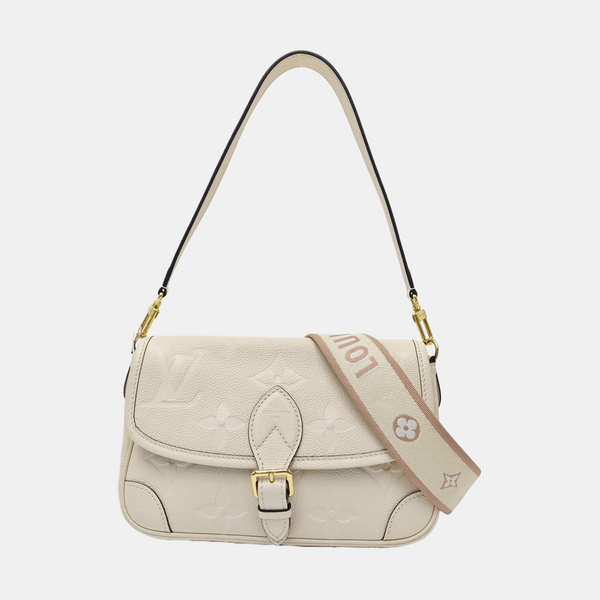 DIANE Monogram Calfskin Beige