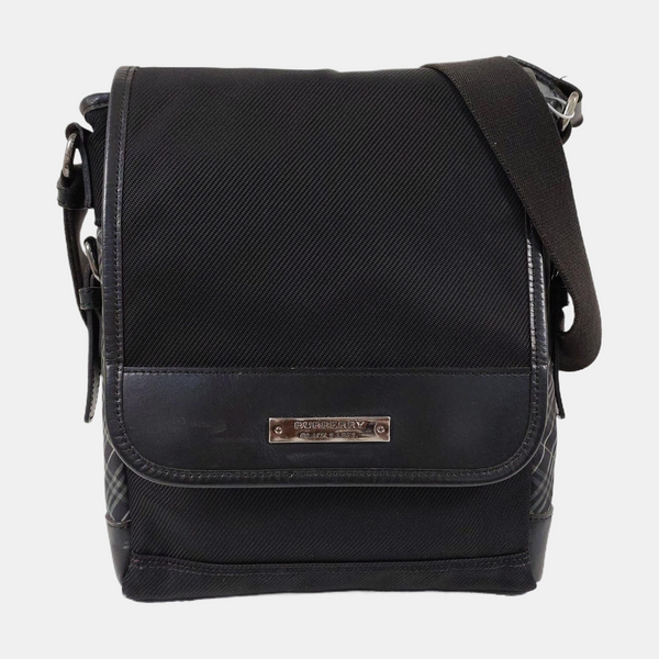 Fabric Shoulder Bag Black