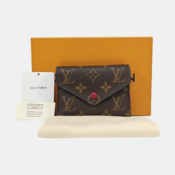 VICTORINE Monogram Coated Canvas Brown Wallet