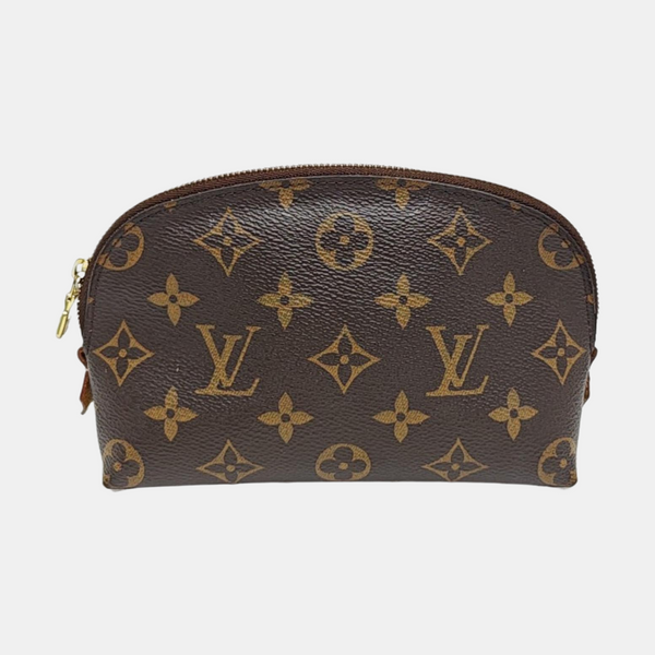 COSMETIC PM Monogram Coated Canvas Brown