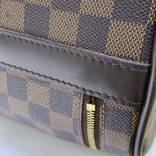 EOLE Damier Ebene Coated Canvas Brown