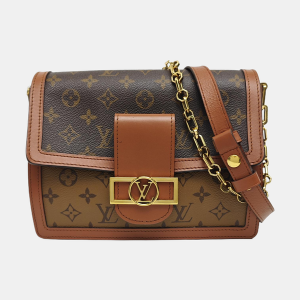 DAUPHINE MM Monogram Coated Canvas Brown