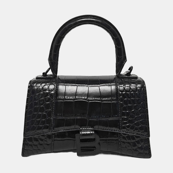 Hourglass Small Calfskin Black