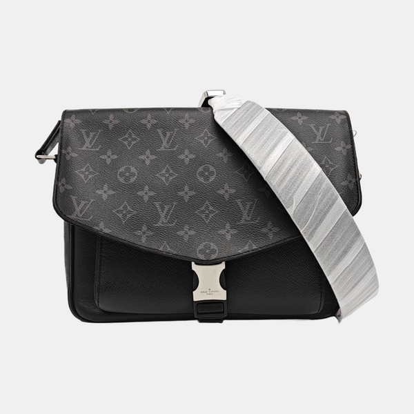 TAIGARAMA Monogram Coated Canvas Black