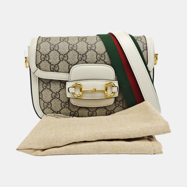 Horsebit 1955 Mini Coated Canvas Beige