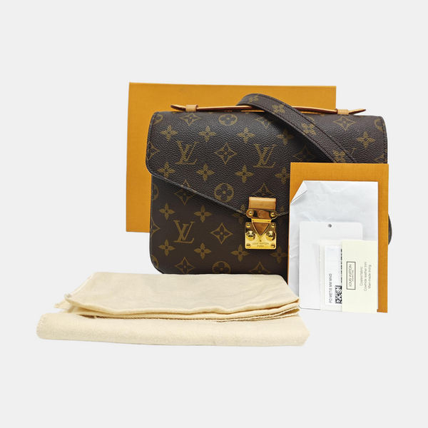 MÉTIS MM Monogram Coated Canvas Brown