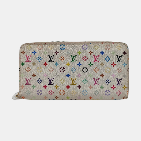 ZIPPY Monogram Coated Canvas White Wallet