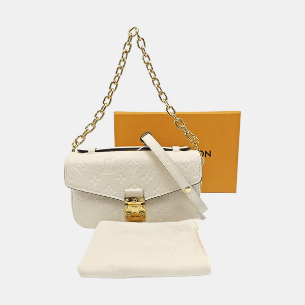 MÉTIS EAST WEST Monogram Calfskin Beige