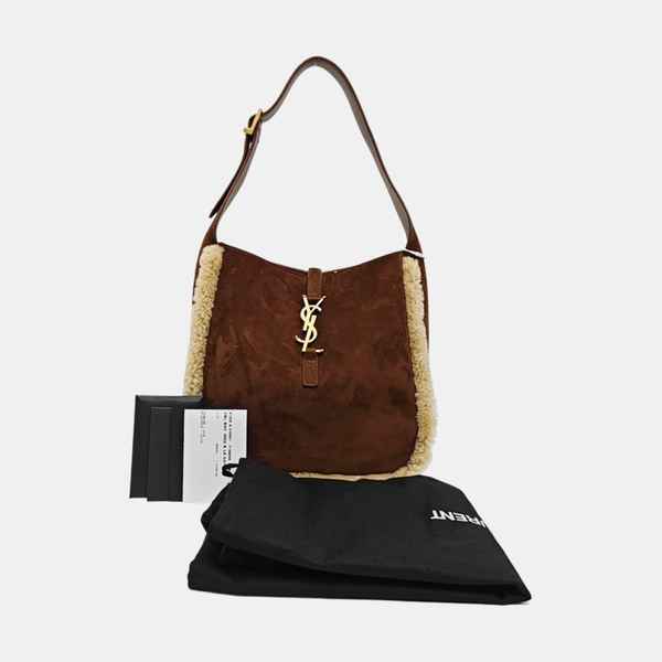 LE 5 À 7 Small Suede Brown