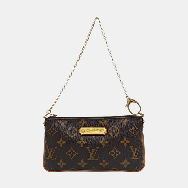 VINTAGE MILLA MM Monogram Coated Canvas Brown