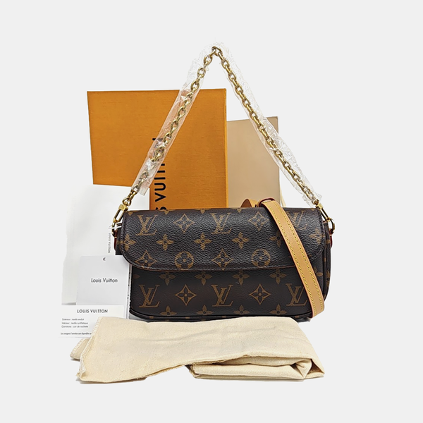 IVY Monogram Coated Canvas Brown
