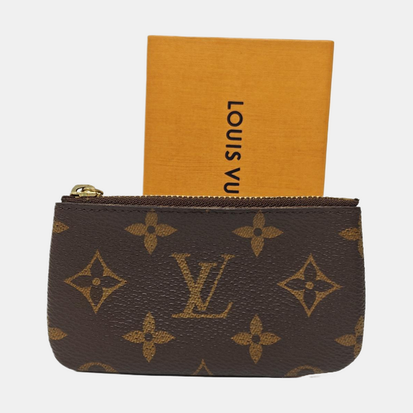 Monogram Coated Canvas Card Holder Brown