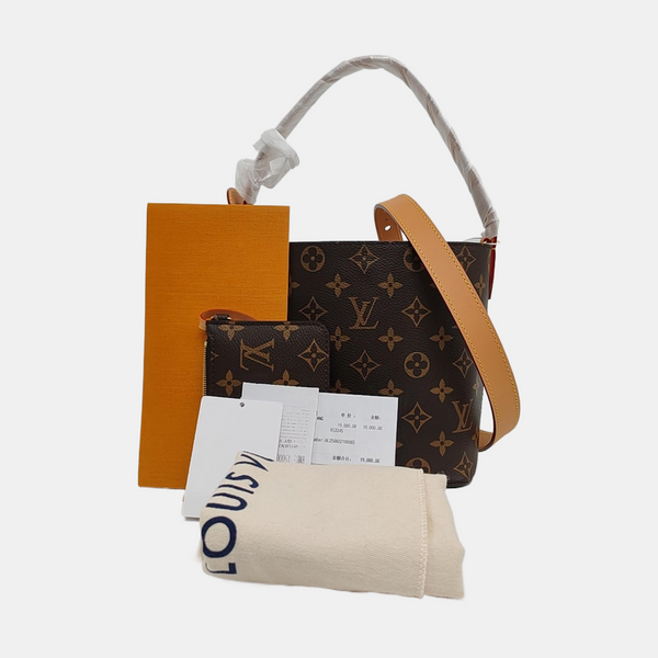 ALL IN BB Monogram Coated Canvas Brown