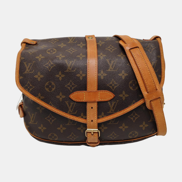 SAUMUR Monogram Coated Canvas Brown
