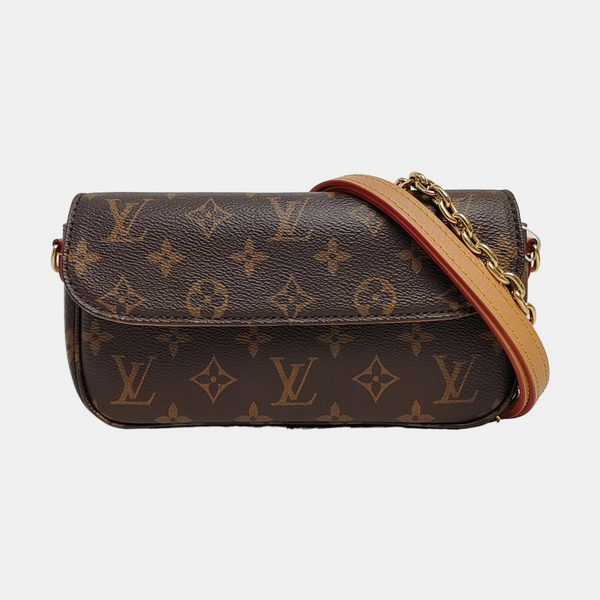 IVY Monogram Coated Canvas Brown