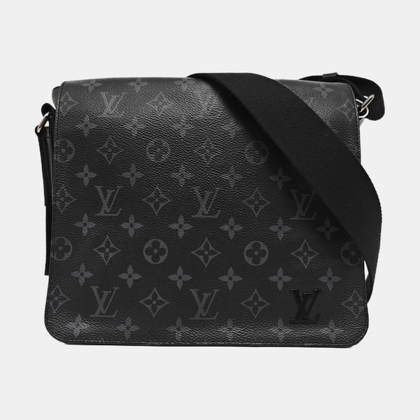 DISTRICT PM Monogram Coated Canvas Black