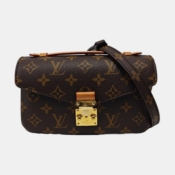 MÉTIS EAST WEST Monogram Coated Canvas Brown
