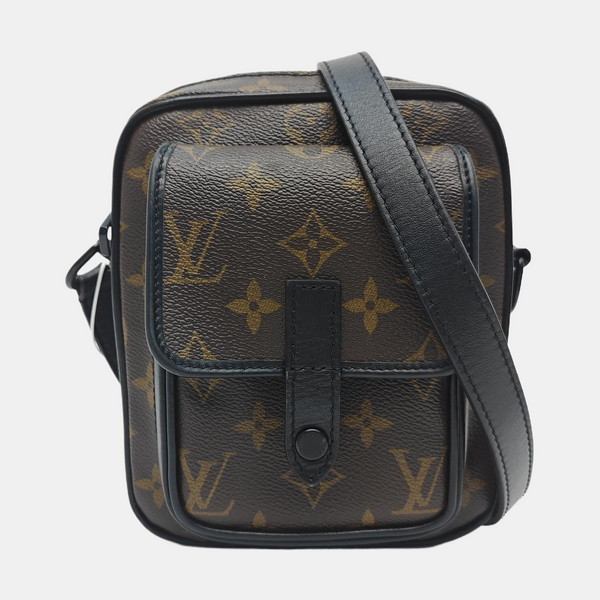 CHRISTOPHER Monogram Coated Canvas Brown