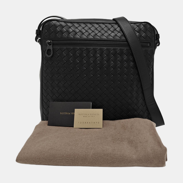 Calfskin Crossbody Bag Black