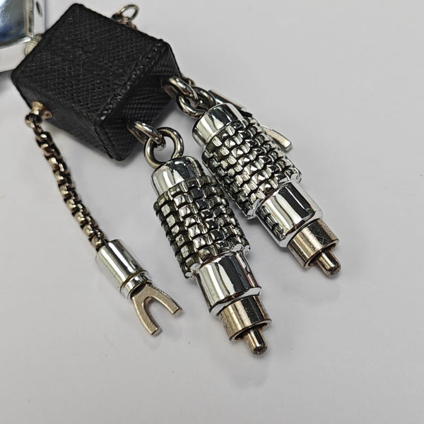 Metal Bag Charm Silver