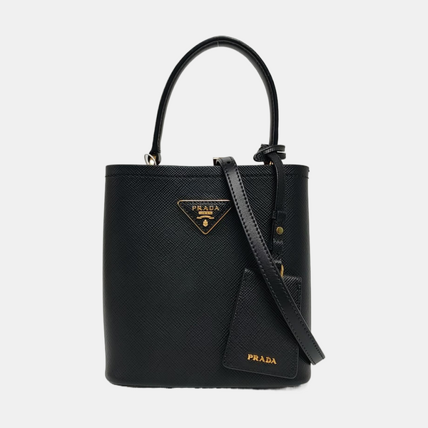 Panier Small Saffiano Calfskin Black