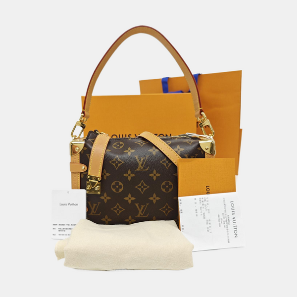 SIDE TRUNK MM Monogram Coated Canvas Brown