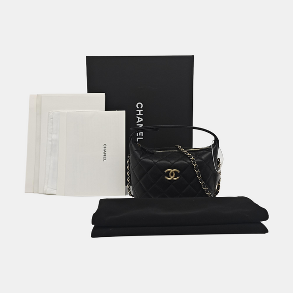 HOBO Quilted Grained Calfskin Black