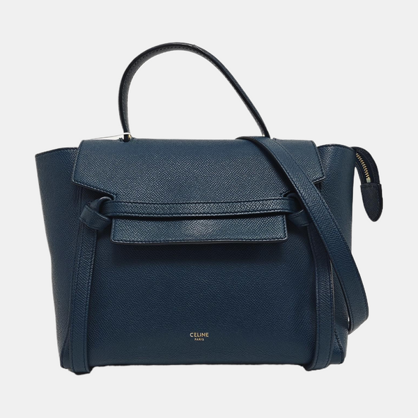BELT Micro Calfskin Blue