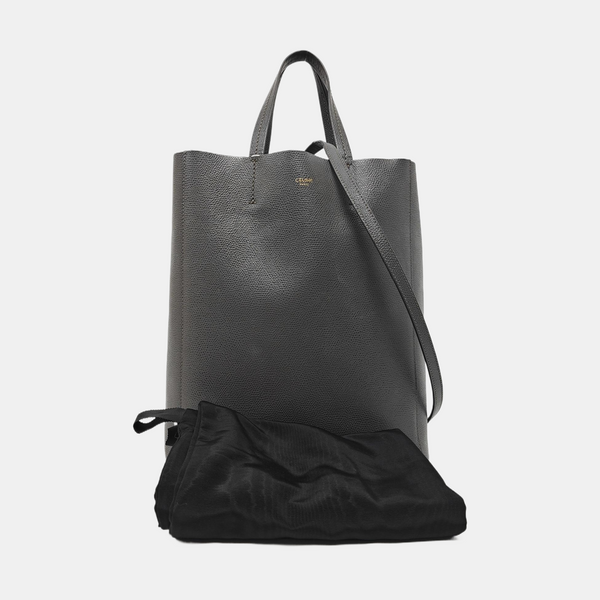VERTICAL CABAS Mini Calfskin Gray