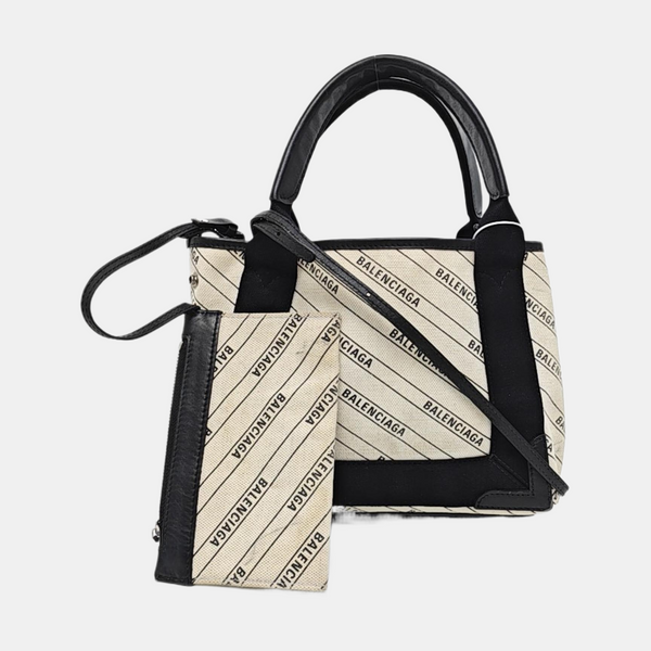 Navy Fabric White