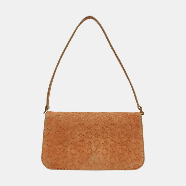 Suede Top Handle Bag Orange