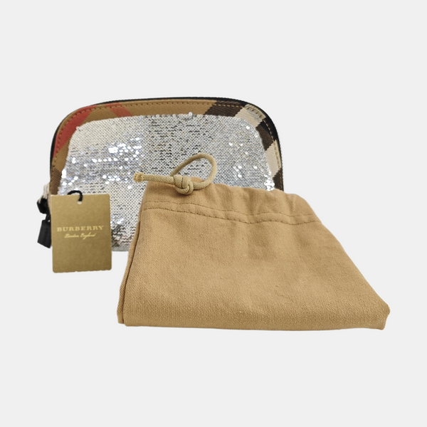 Sequins Clutch Silver