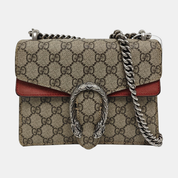 Dionysus Mini Monogram Lona Revestida Beige